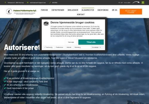 Screenshot af Madsens Multientreprise