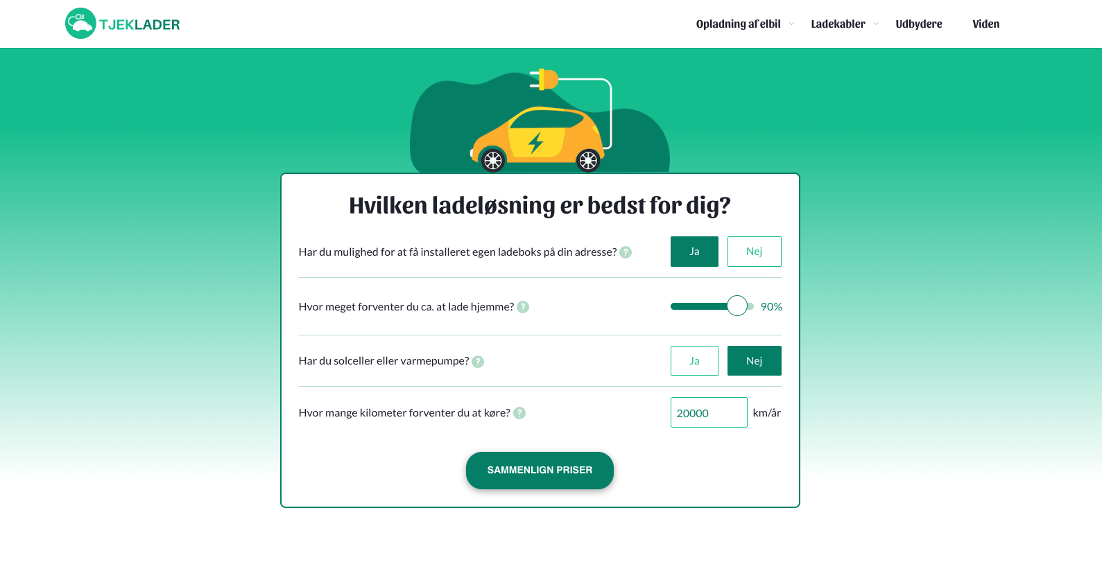 Forsiden af Tjeklader.dk