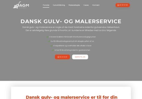 Screenshot af Dansk gulv og malerservice