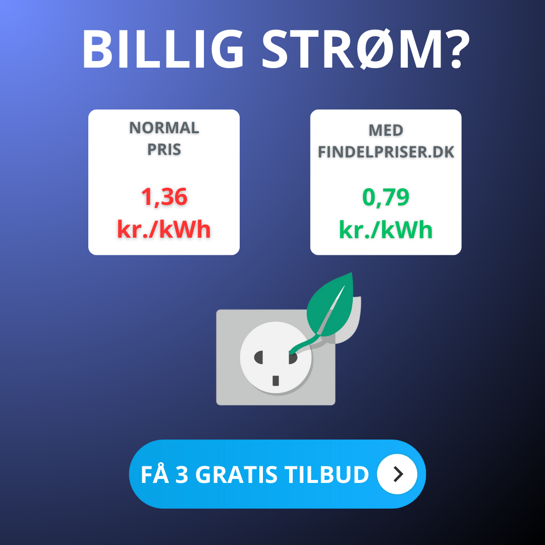 Forsiden af Få billigere strøm med FindElpriser.dk