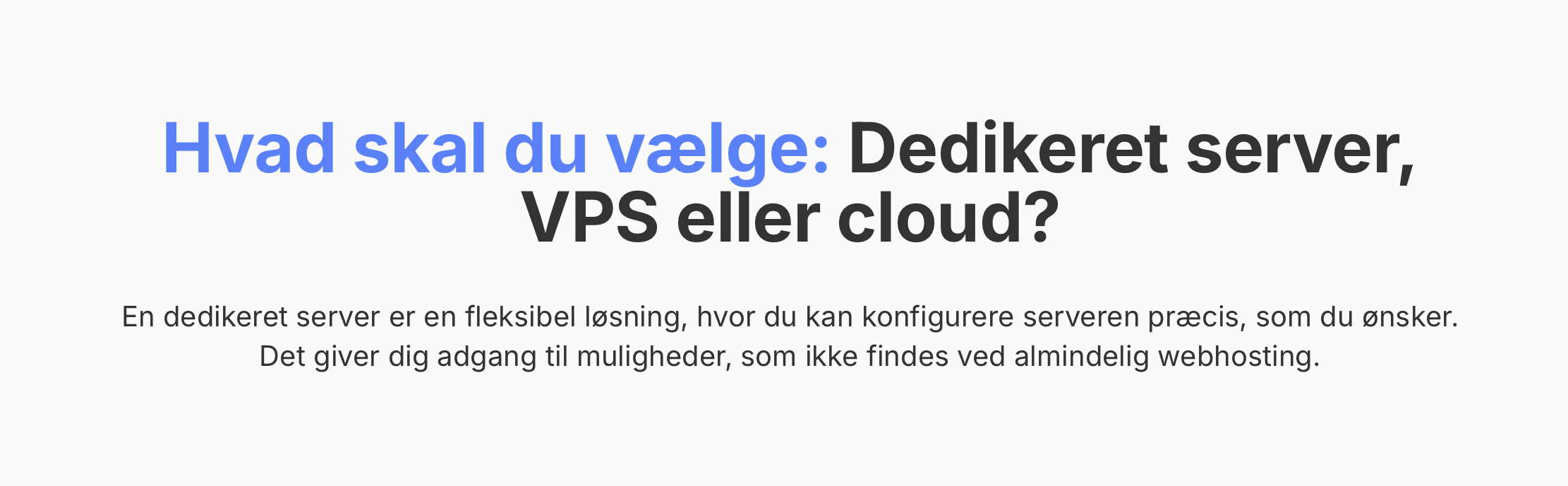 Screenshot af MeHosting Danmark