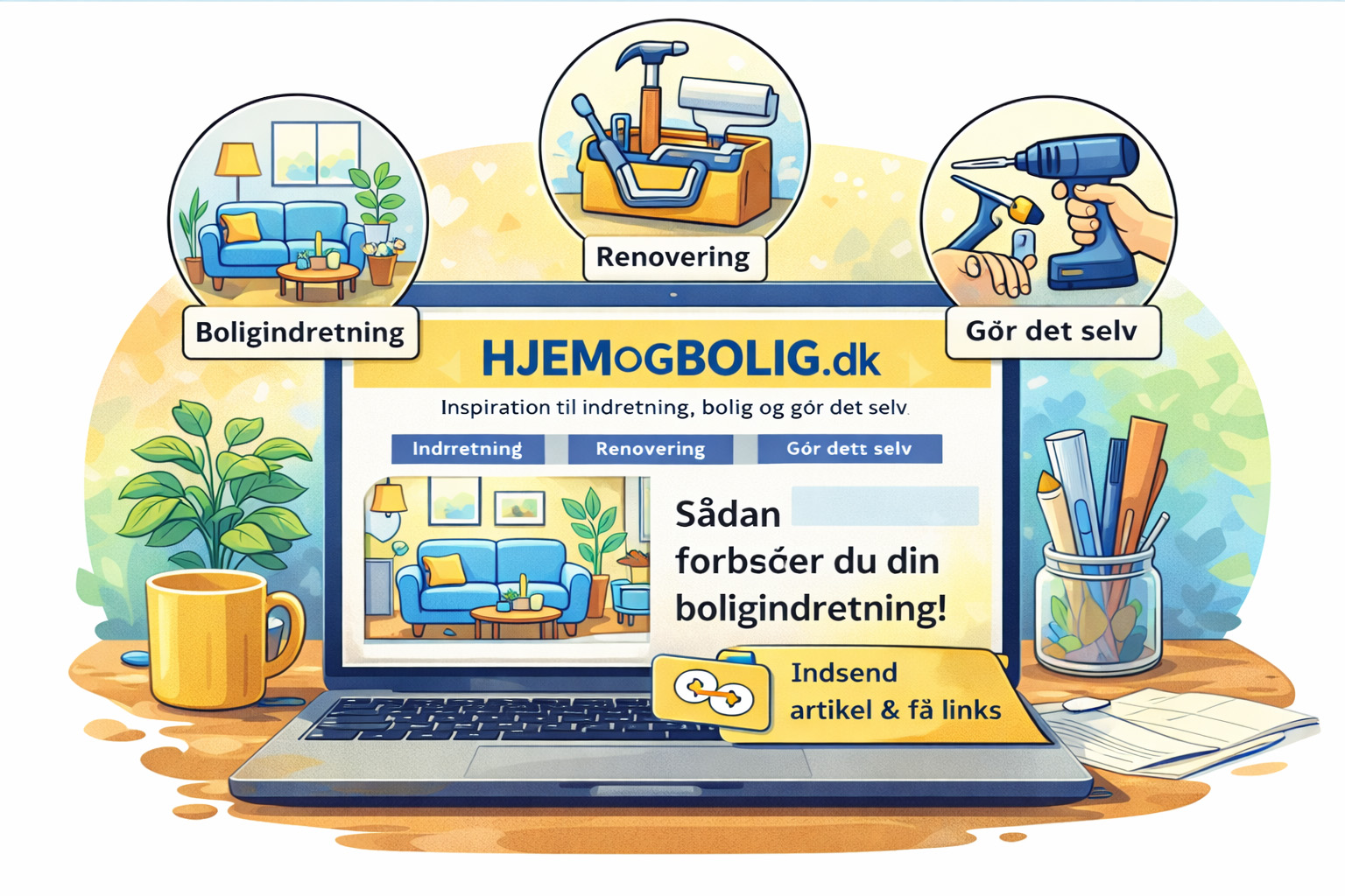 Forsiden af Hjemogbolig.dk
